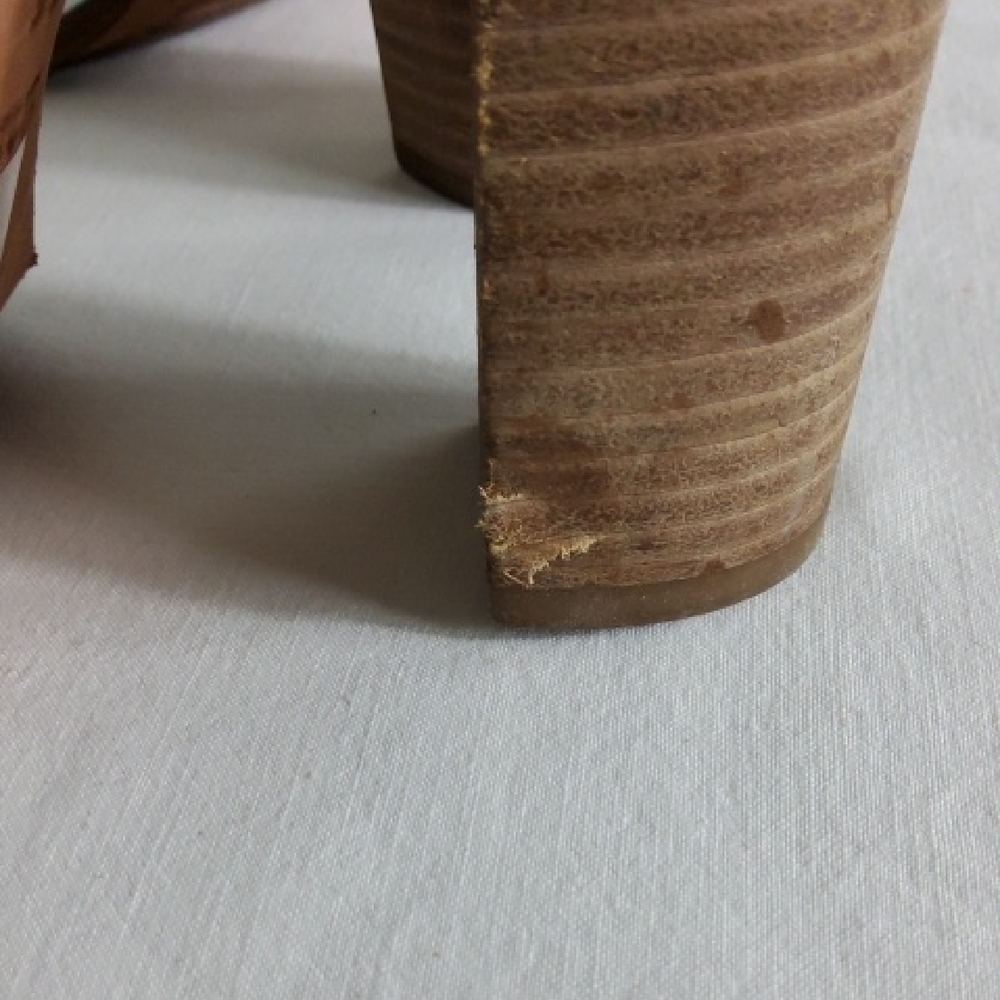 Coach Silver Block Heel Sandals - Picture 5 of 12